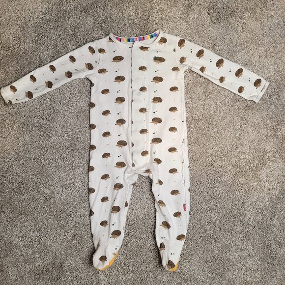 Like New! Magnetic Me Footed Pajama and Blanket Set, 100% Organic Cotton - Picture 2 of 6